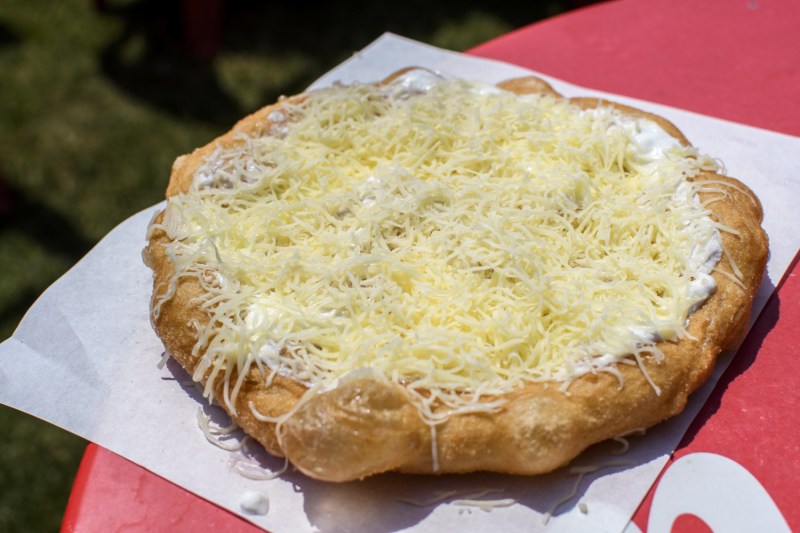 Langos food in Budapest