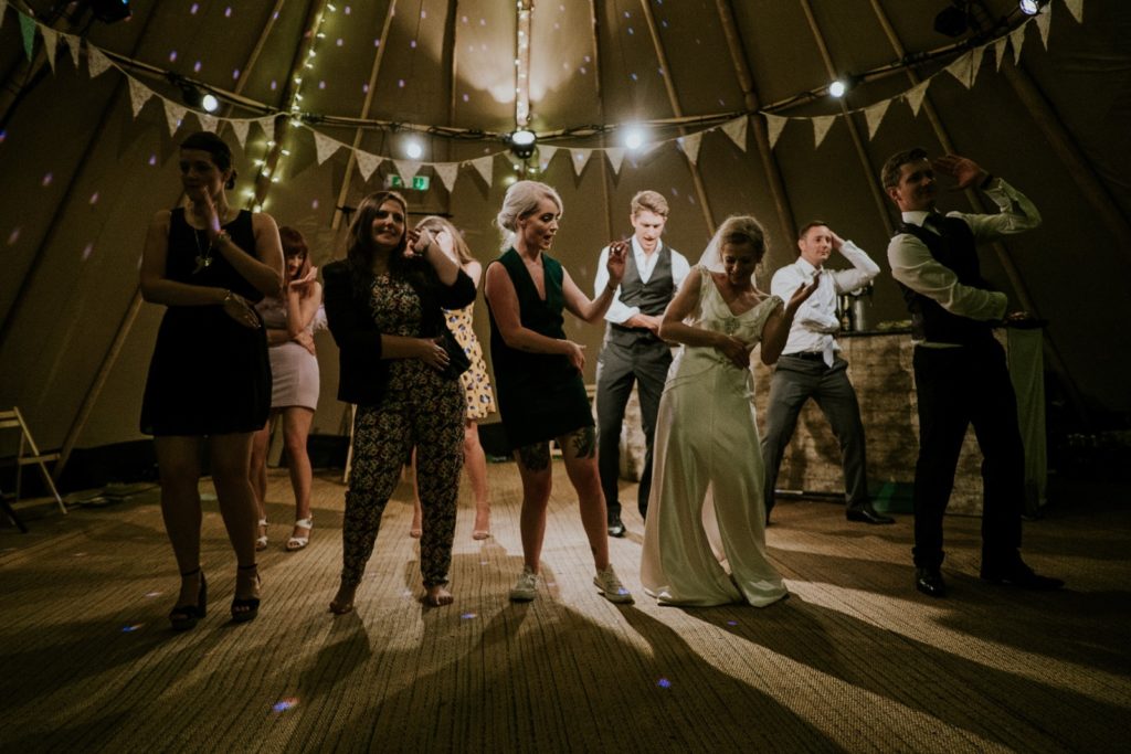 Intimate wedding party