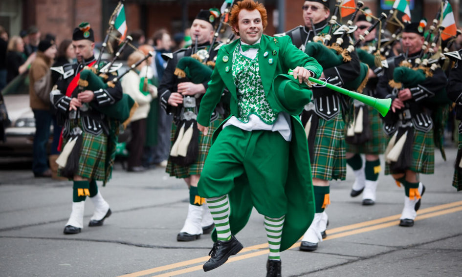 Boston parade for ST. Patrick's Day