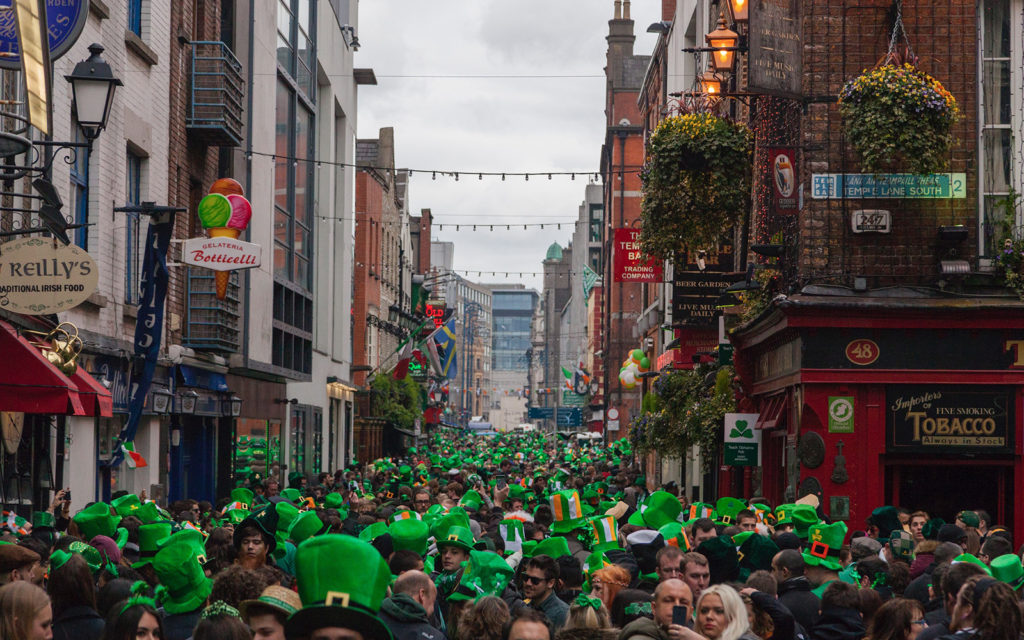 St. Patrick's Day parade in Dublin Ireland