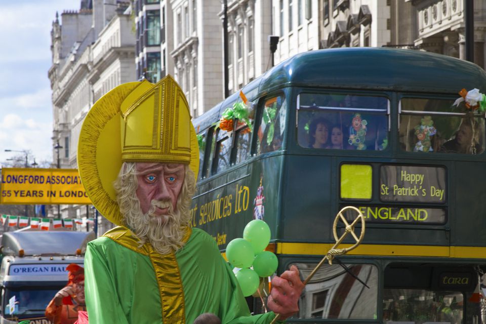 St. Patricks parade in London England
