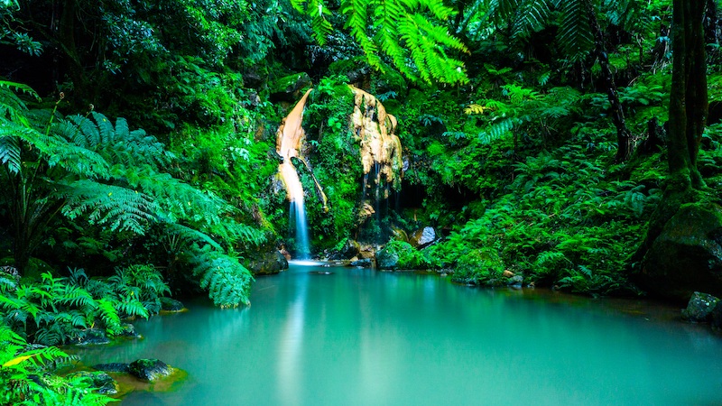Azores Waterfall Portugal