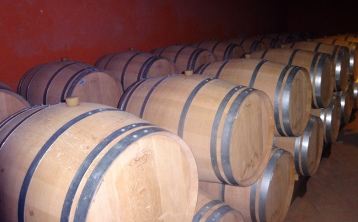 Wine barrels