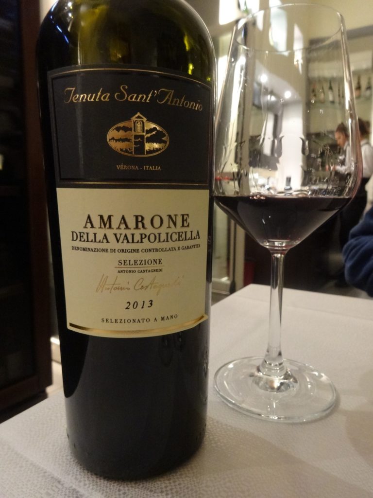  Amarone wine at Garganelli Restaurant 