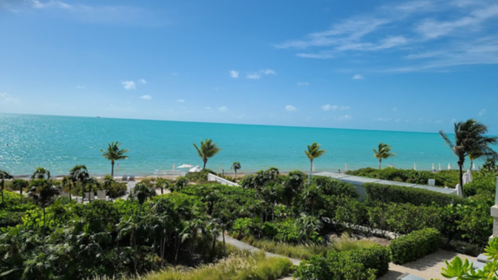 Blue and green waters of Turks and Caicos