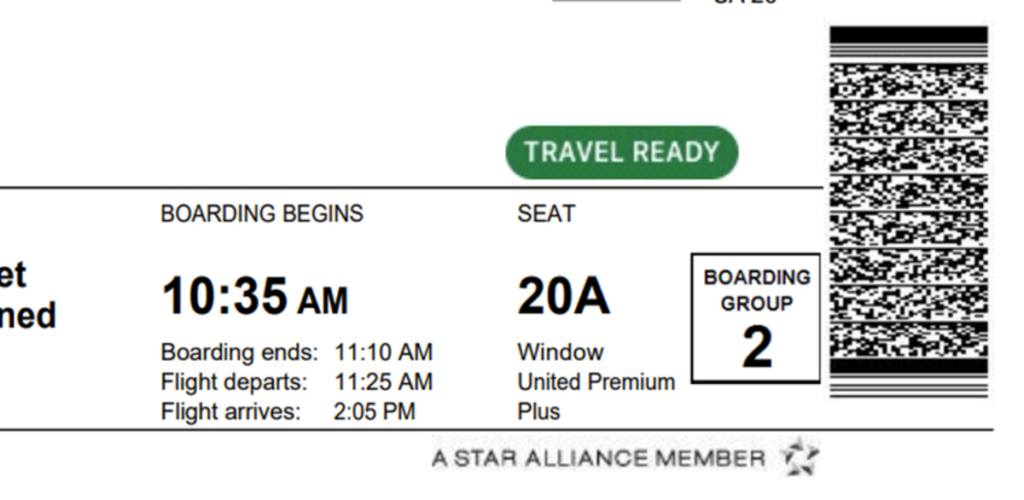 Boarding pass