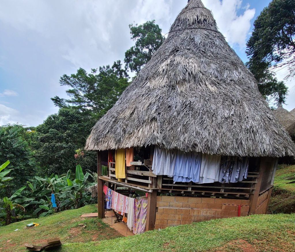 Embera tribe hut