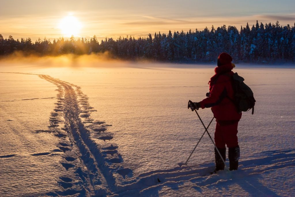 Skiing in Finland