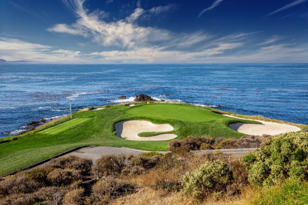 Pebble beach california golf course