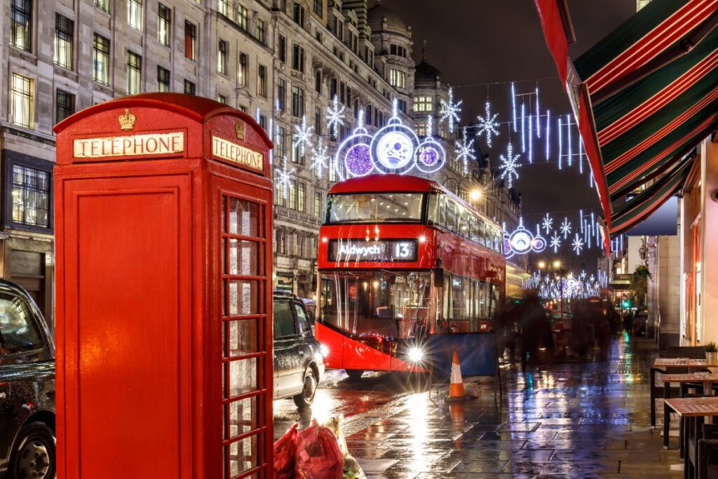 Festive travel in Europe London