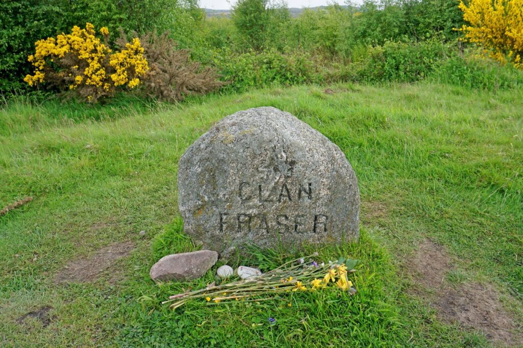 Culloden Battlefield Clan Fraser stone, Scotland — custom Outlander travel itineraries planned by Fort Collins luxury travel advisor Cathy at Amore Travel Designs