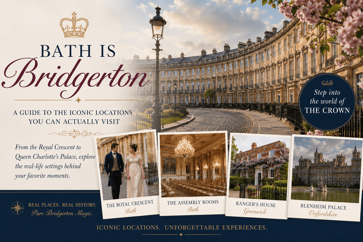 From the Royal Crescent to Queen Charlotte's Palace — step into the real-life world of Bridgerton with a custom England itinerary from Amore Travel Designs