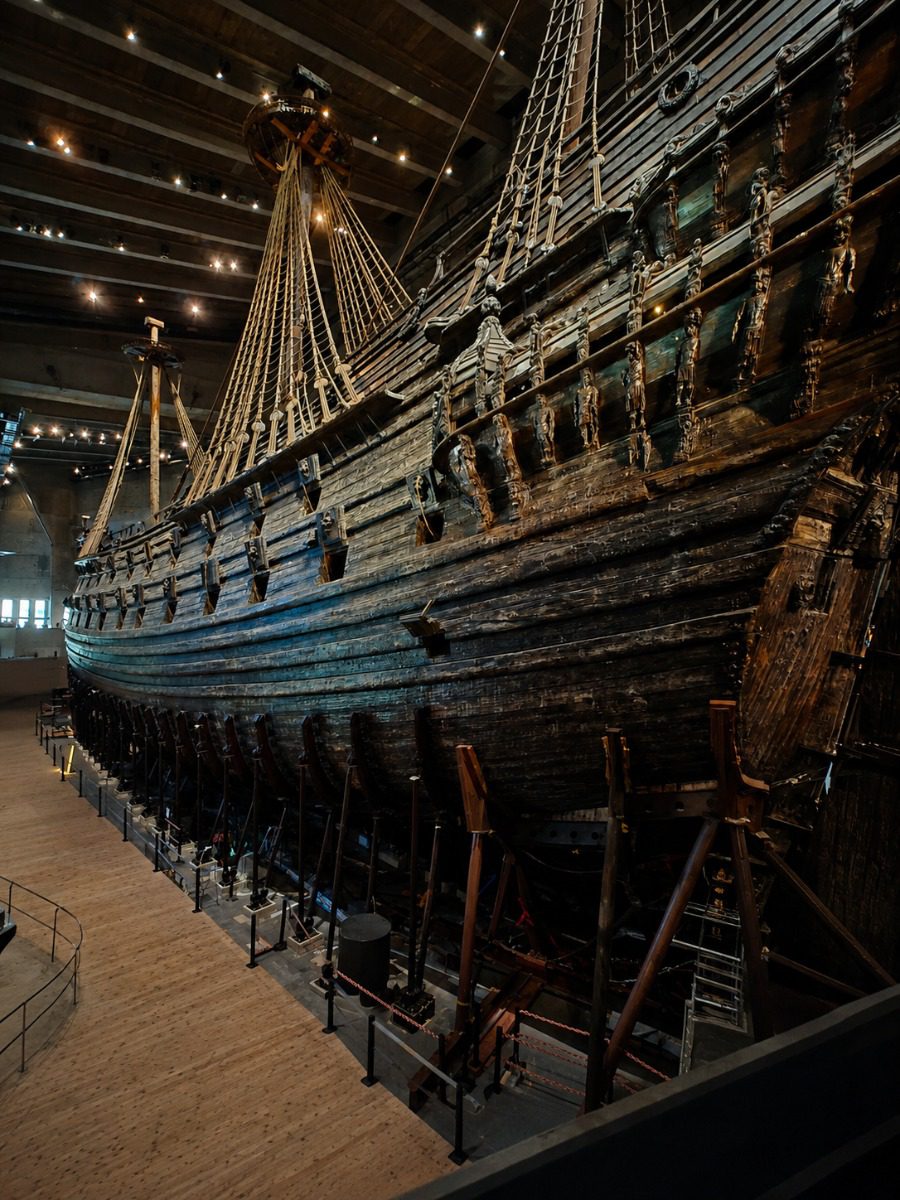 The Vasa Museum's centerpiece warship in Stockholm, Sweden, a highlight of any luxury Scandinavia cruise planned by Fort Collins travel advisor Cathy at Amore Travel Designs